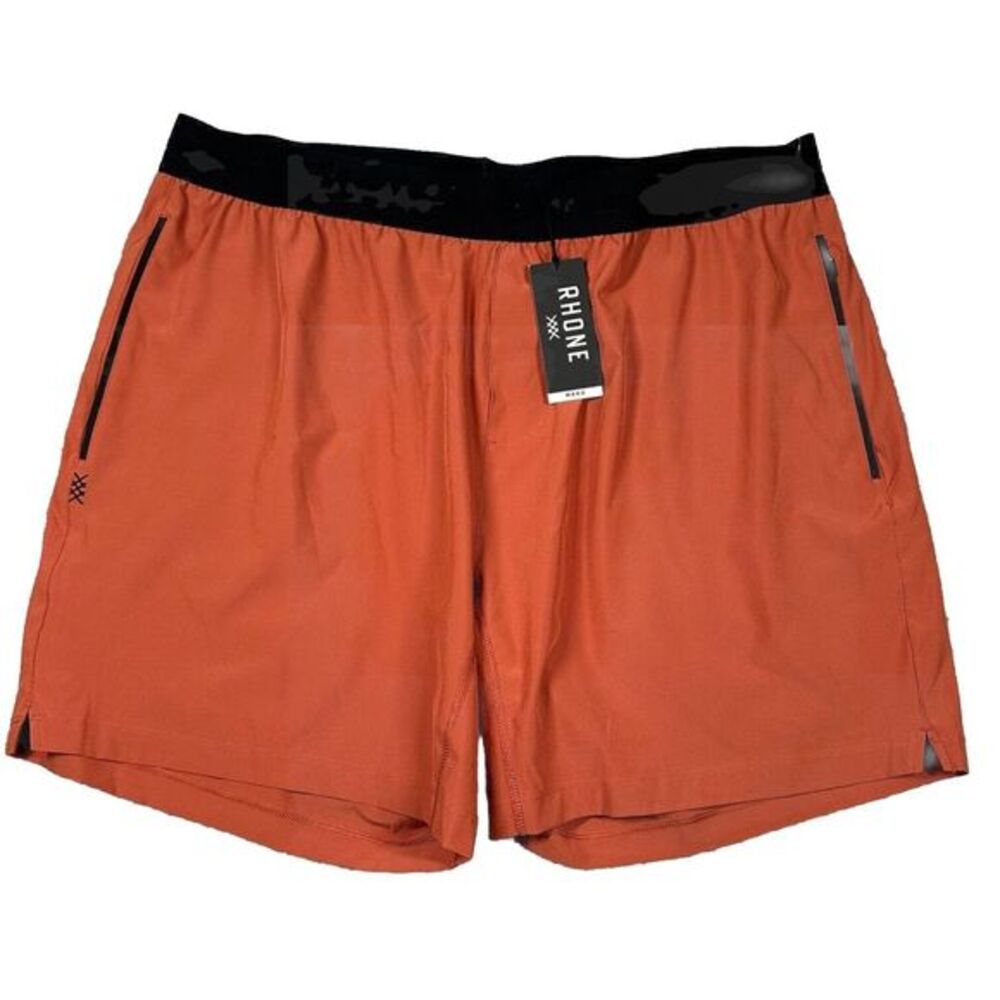 Rhone Mens Mako Tech Shorts 7"  Unlined Size 2XL Color:‎ Baked Clay NWT